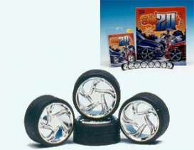 Rims &amp; tires Wheels & tires - chrome - 1:24 - Hoppin Hydro - s0527 - hops0527 | Toms Modelautos