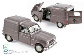 Renault  - 4 Fourgonnette 1965 grey - 1:18 - Norev - 185190 - nor185190 | Toms Modelautos
