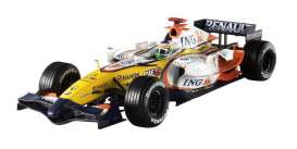 Renault  - 2007 white/yellow/orange - 1:18 - Hotwheels - mvK6631 - hwmvK6631 | Toms Modelautos
