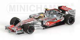 McLaren  - 2007 silver/red - 1:43 - Minichamps - 530074322 - mc530074322 | Toms Modelautos