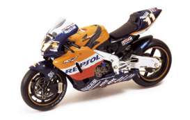 Honda  - 2002 orange/black/blue - 1:24 - IXO Models - rab027 - ixrab027 | Toms Modelautos