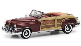 Chrysler  - 1948 maroon - 1:24 - Franklin Mint - fb11e452 | Toms Modelautos