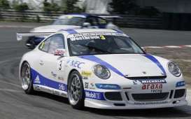 Porsche  - white w/blue - 1:43 - Minichamps - 400076483 - mc400076483 | Toms Modelautos