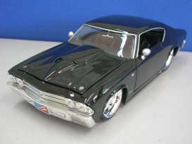 Chevrolet  - 1969 black - 1:24 - Jada Toys - 90340bk - jada90340bk | Toms Modelautos