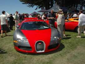 Bugatti  - 2007 red/grey - 1:43 - Look Smart - ls114m - lsls114m | Toms Modelautos