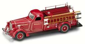 American  - 1939 red - 1:43 - Lucky Diecast - 43007 - ldc43007 | Toms Modelautos