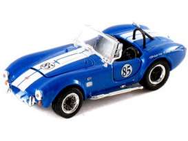 Shelby Cobra - 1965 blue/white stripes - 1:64 - Shelby Collectibles - shelby427-b-64 | Toms Modelautos