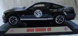 Shelby  - 2007 black/silver - 1:64 - Shelby Collectibles - shelby7gt-bk-64 | Toms Modelautos