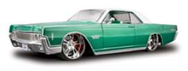 Lincoln  - 1966 green/white - 1:24 - Maisto - 31037gw - mai31037gw | Toms Modelautos