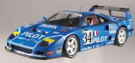 Ferrari  - 1995 blue/white - 1:18 - Hotwheels Elite - mvN2071 - hwmvN2071 | Toms Modelautos