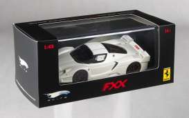 Ferrari  - FXX 2006 pearl white mica w/black rims - 1:43 - Hotwheels Elite - mvN5610 - hwmvN5610 | Toms Modelautos