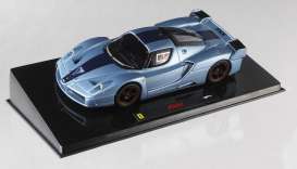 Ferrari  - 2006 turquoise w/blue stripe - 1:43 - Hotwheels Elite - mvN5611 - hwmvN5611 | Toms Modelautos