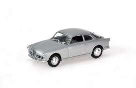 Alfa Romeo  - Giulietta 1954 silver - 1:43 - Minichamps - 400120400 - mc400120400 | Toms Modelautos