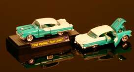 Pontiac  - 1955 green/white - 1:64 - M2 Machines - M21B08-08gnw | Toms Modelautos