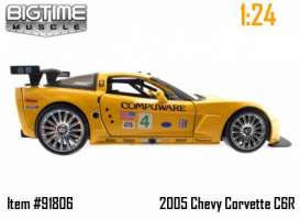 Corvette  - 2005 yellow - 1:24 - Jada Toys - 91806y - jada91806y | Toms Modelautos