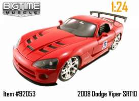 Dodge  - 2008 red - 1:24 - Jada Toys - 92053r - jada92053r | Toms Modelautos