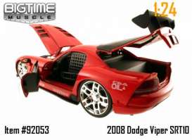 Dodge  - 2008 red - 1:24 - Jada Toys - 92053r - jada92053r | Toms Modelautos