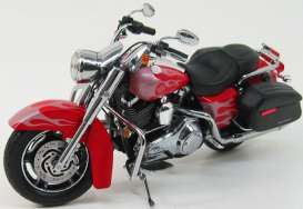 Harley Davidson  - 2007 red w/silver flames - 1:12 - Highway 61 - hw81030 | Toms Modelautos