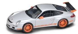 Porsche  - 2007 silver/orange - 1:43 - Lucky Diecast - ldc43204s | Toms Modelautos
