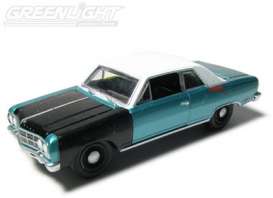 Chevrolet  - 1965 blue/black/white - 1:64 - GreenLight - 29610-1 - gl29610-1 | Toms Modelautos