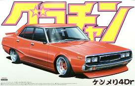 Nissan  - Skyline 4dr(GC110) 1972  - 1:24 - Aoshima - 04271 - abk04271 | Toms Modelautos