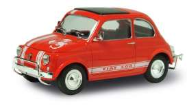 Fiat  - 1970 red w/white stripe - 1:24 - MacDue - md492969rw | Toms Modelautos