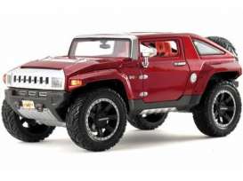 Hummer  - 2008 red - 1:18 - Maisto - 36171r - mai36171r | Toms Modelautos