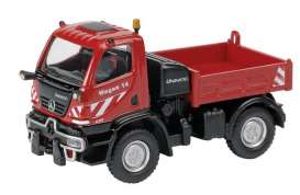 Unimog  - red - 1:87 - Schuco - 25552 - schuco25552 | Toms Modelautos