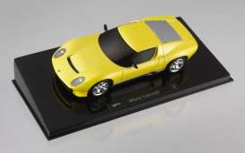 Lamborghini  - Miura 2007 yellow metallic - 1:43 - Hotwheels Elite - mvp4882 - hwmvp4882 | Toms Modelautos