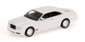 Bentley  - 2008 white - 1:18 - Minichamps - 100139601 - mc100139601 | Toms Modelautos