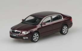 Skoda  - 2008 red - 1:43 - Abrex - ab143010r | Toms Modelautos