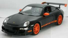Porsche  - 2007 black - 1:18 - Welly - 18015bk - welly18015bk | Toms Modelautos