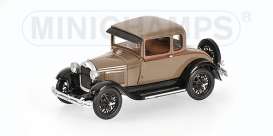 Ford  - 1928 beige - 1:43 - Minichamps - 400082102 - mc400082102 | Toms Modelautos