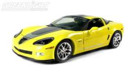 Corvette  - 2009 yellow/black - 1:24 - GreenLight - 18207 - gl18207 | Toms Modelautos