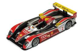 Audi  - 2008 silver/red - 1:43 - IXO Models - lm2008 - ixlm2008 | Toms Modelautos