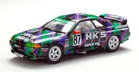 Nissan  - 1993 black/purple/green - 1:43 - Ebbro - ebb44159 | Toms Modelautos