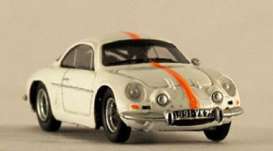 Alpine  - 1966 white w/orange stripes - 1:87 - Spark - S870100 - spaS870100 | Toms Modelautos