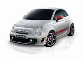 Fiat  - 2008 grey/red - 1:18 - Mondo Motors - mondo50087gy | Toms Modelautos