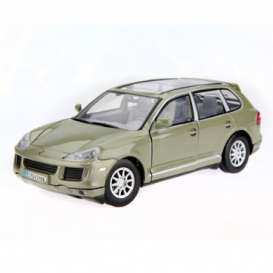 Porsche  - 2008 olive green - 1:24 - Motor Max - 73344gn - mmax73344gn | Toms Modelautos