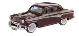 Austin  - 1958 burgundy - 1:43 - Lansdowne Models - lans012 | Toms Modelautos