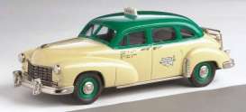 Checker  - 1949 creme/green - 1:43 - Brooklin - brook89b | Toms Modelautos