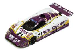 Jaguar  - 1988 white/purple - 1:43 - IXO Models - lmc143 - ixlmc143 | Toms Modelautos