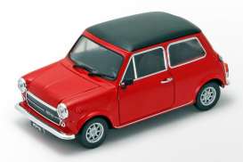 Mini  - Cooper 1300 red w/black roof - 1:24 - Welly - 22496r - welly22496r | Toms Modelautos