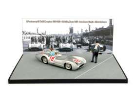 Mercedes Benz  - 1955 silver - 1:43 - Brumm - bruoas34 | Toms Modelautos