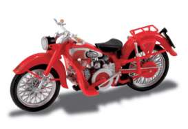 Moto Guzzi  - red - 1:24 - Starline Models - slm990349 | Toms Modelautos