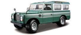 Land Rover  - 1985 green - 1:24 - Bburago - 22063gn - bura22063gn | Toms Modelautos