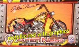 Arlen Ness  - 2008 metallic red - 1:18 - ToyZone - TZ99210-6 | Toms Modelautos