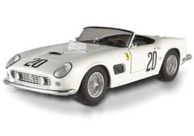 Ferrari  - 1969 white - 1:18 - Hotwheels Elite - mvT6931 - hwmvT6931 | Toms Modelautos