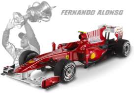 Ferrari  - F1 2010 F. Alonso 2010 red - 1:18 - Hotwheels Elite - mvT6257 - hwmvT6257 | Toms Modelautos