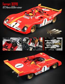 Ferrari  - 1972 red/yellow - 1:18 - Acme Diecast - gmpg1804107 | Toms Modelautos